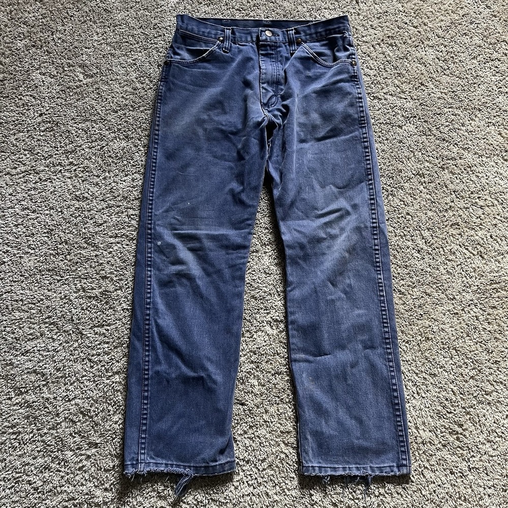 Wrangler Men's Dark Blue Bootcut Jeans